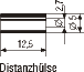 Distanzhlse L = 12,5 mm, Packung  10 Stck (Standard)